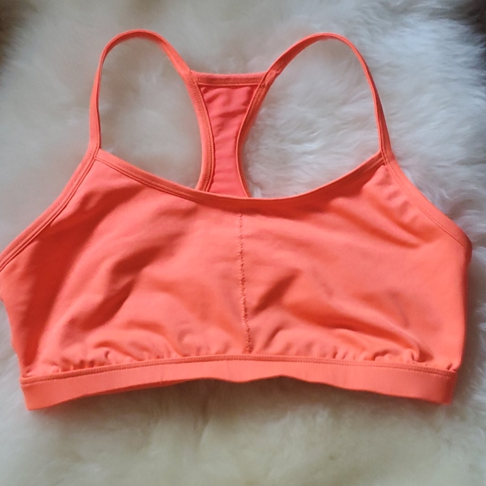 Neon Orange Reebok Sports Bra